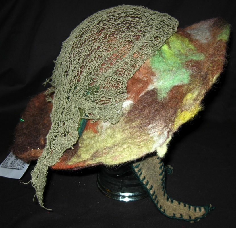 Forest Camouflage Felt Hat