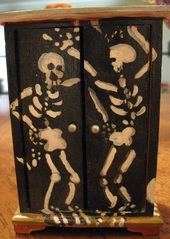 Painted Skeleton Box