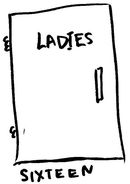 Ladies Room Door