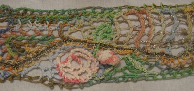Needlelace scarf (middle section), handmade by C. Buffalo Larkin