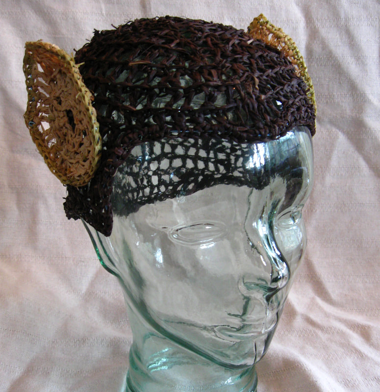 Spock (Vulcan) Hat with Ears, crocheted by C. Buffalo Larkin